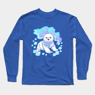 Aurora polar bear Long Sleeve T-Shirt